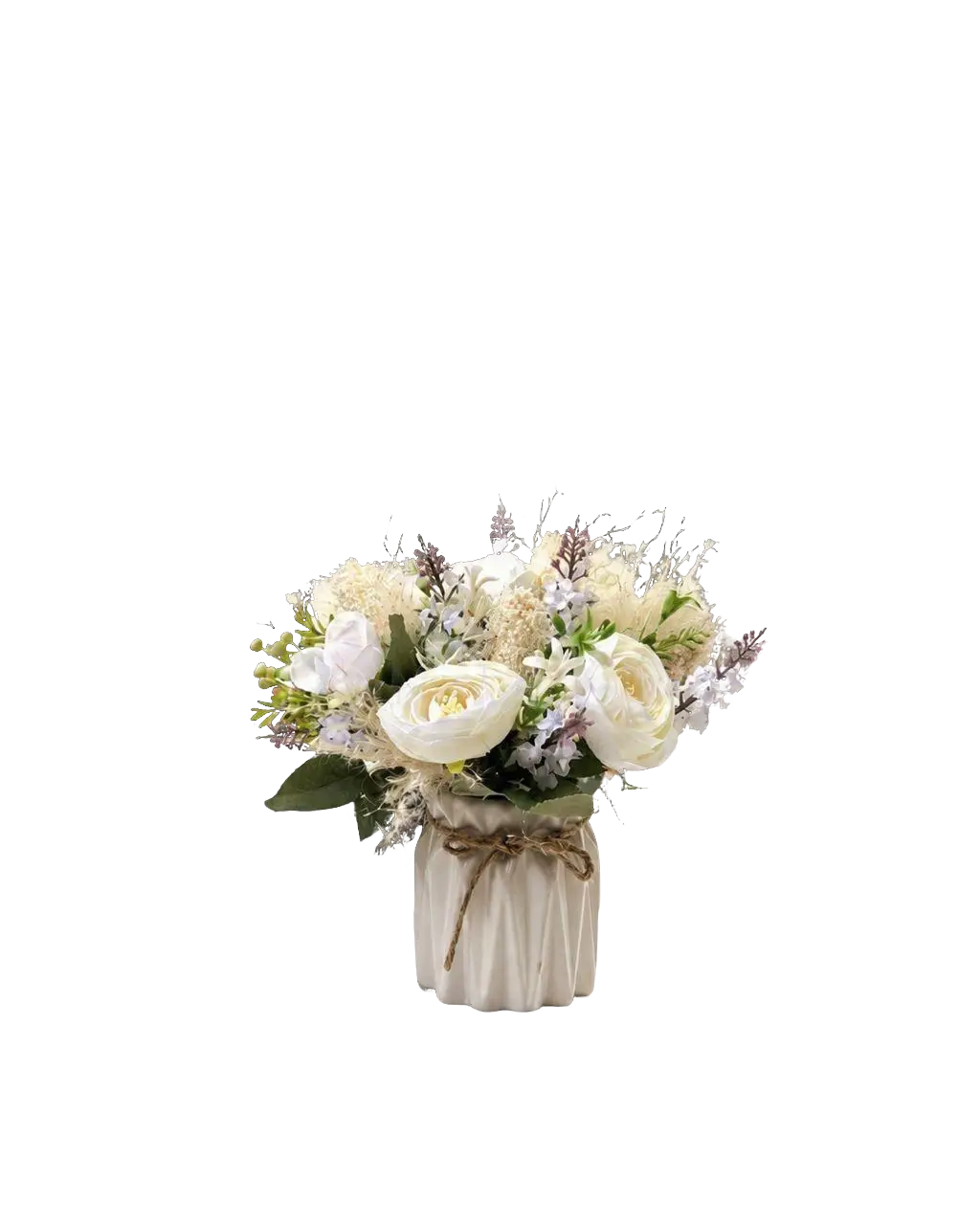Alton Flowers faux flower arrangement in a ceramic vase with pink and white blossoms, decorative floral decor, AAA506