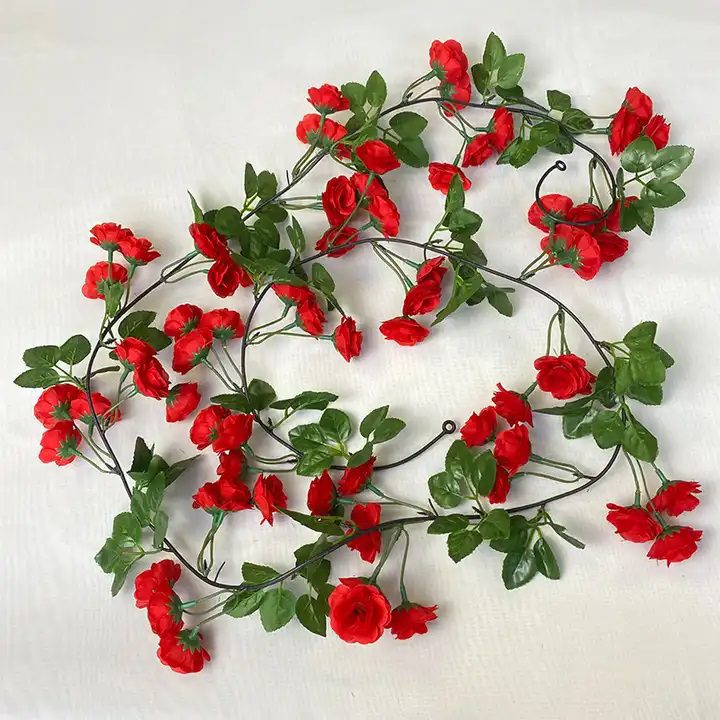 Plant Artficial Rose Garland Aplant271