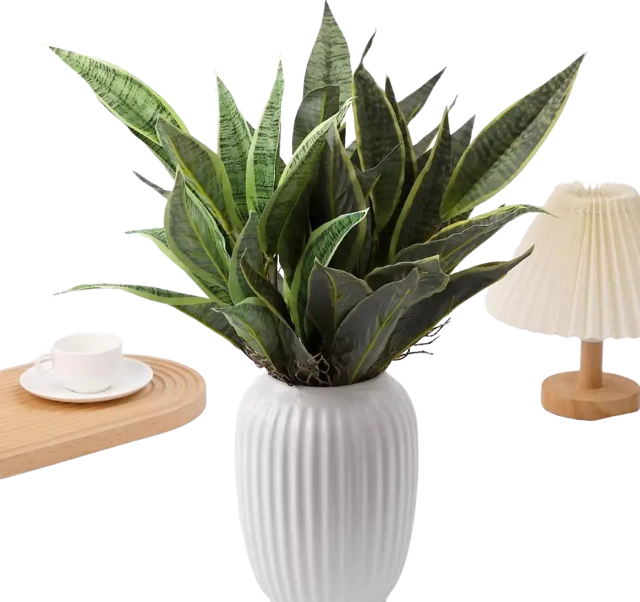 Artificial Sansevieria snake plant bush by Alton Flowers with tall green leaves and dense foliage for decorative indoor use.