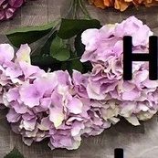 Flowers Hydrangeas (artificial) arranged in a ceramic pot. AAA435