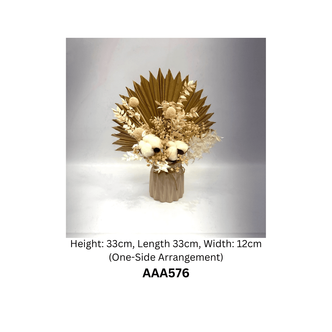 Dried Flowers Arrangement, Natural, Home Decor, Events, AAA576