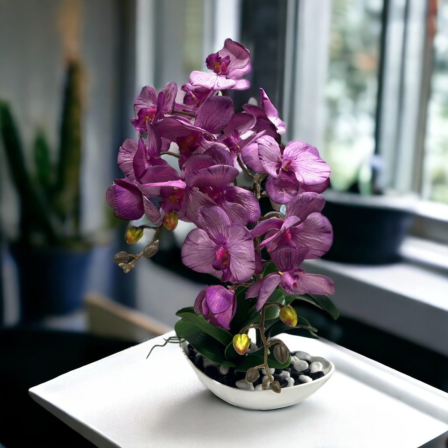 Artificial Phalaenopsis Orchid Flower Arrangement home decor, events AAA633