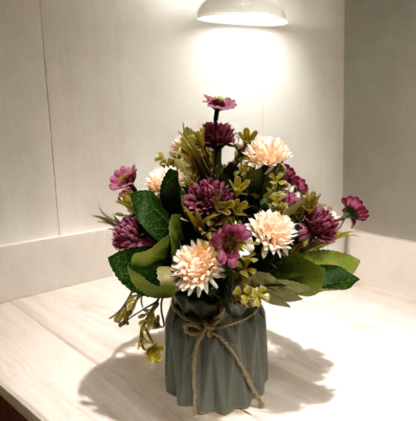 Artificial Flower Arrangement in ceramic pot, home decor, events, garden, plants AAA635d