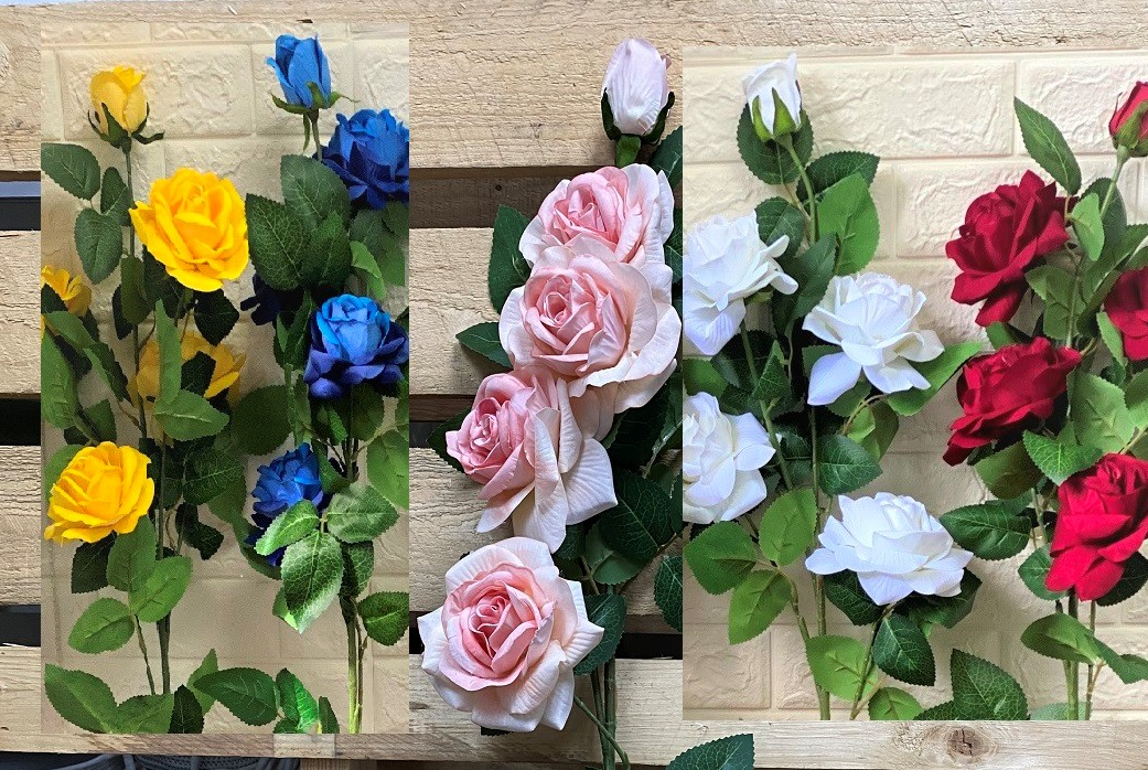 Artificial Flower Arrangement Rose Velvet, home decor, garden, events AAA638