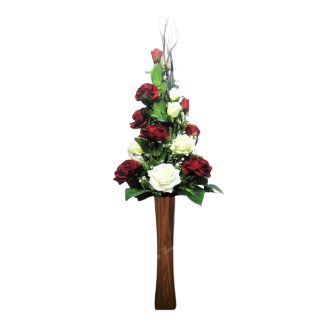 Artificial 150cm rose velvet flower arrangement by Alton Flowers, ideal for home decor, garden, and event decorations.