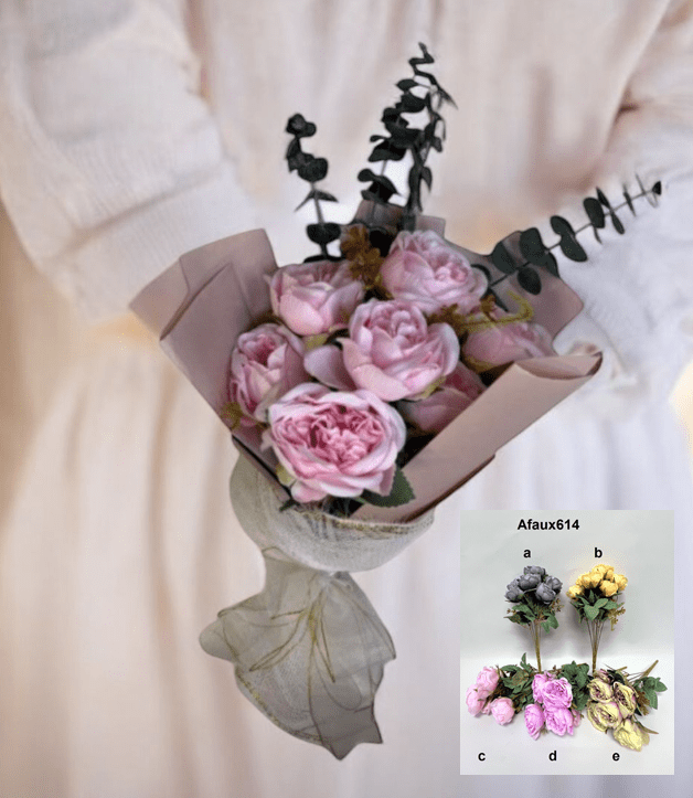 Flower Hand Bouquet Artificial Graduation, Ceremony flower, Dry Flowers, Silk Flower, Faux flowers AAA856