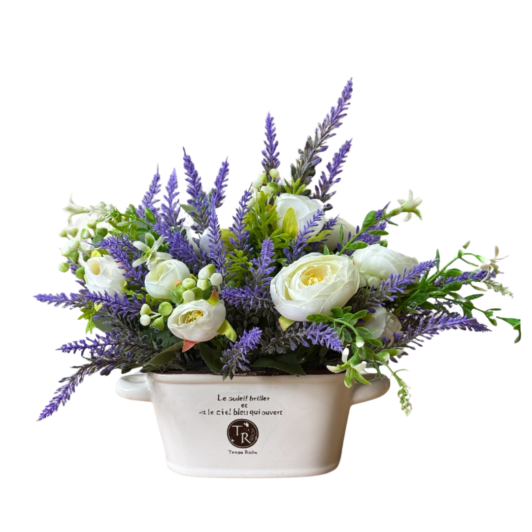 20cm artificial flower arrangement by Alton Flowers, showcasing realistic floral decor for home or office decoration.