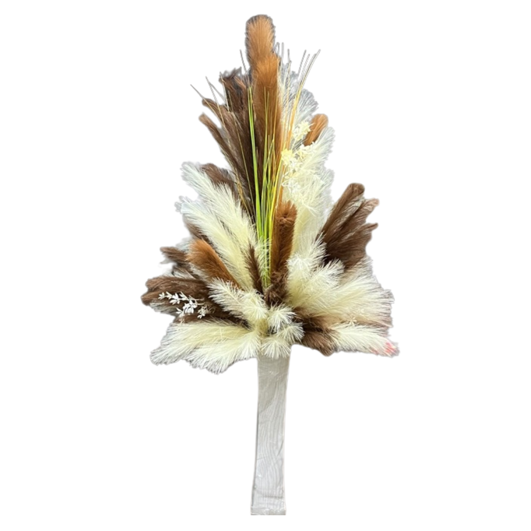 150cm tall pampas and dried floral arrangement by Alton Flowers, rustic home decor with plants and flowers for events or display