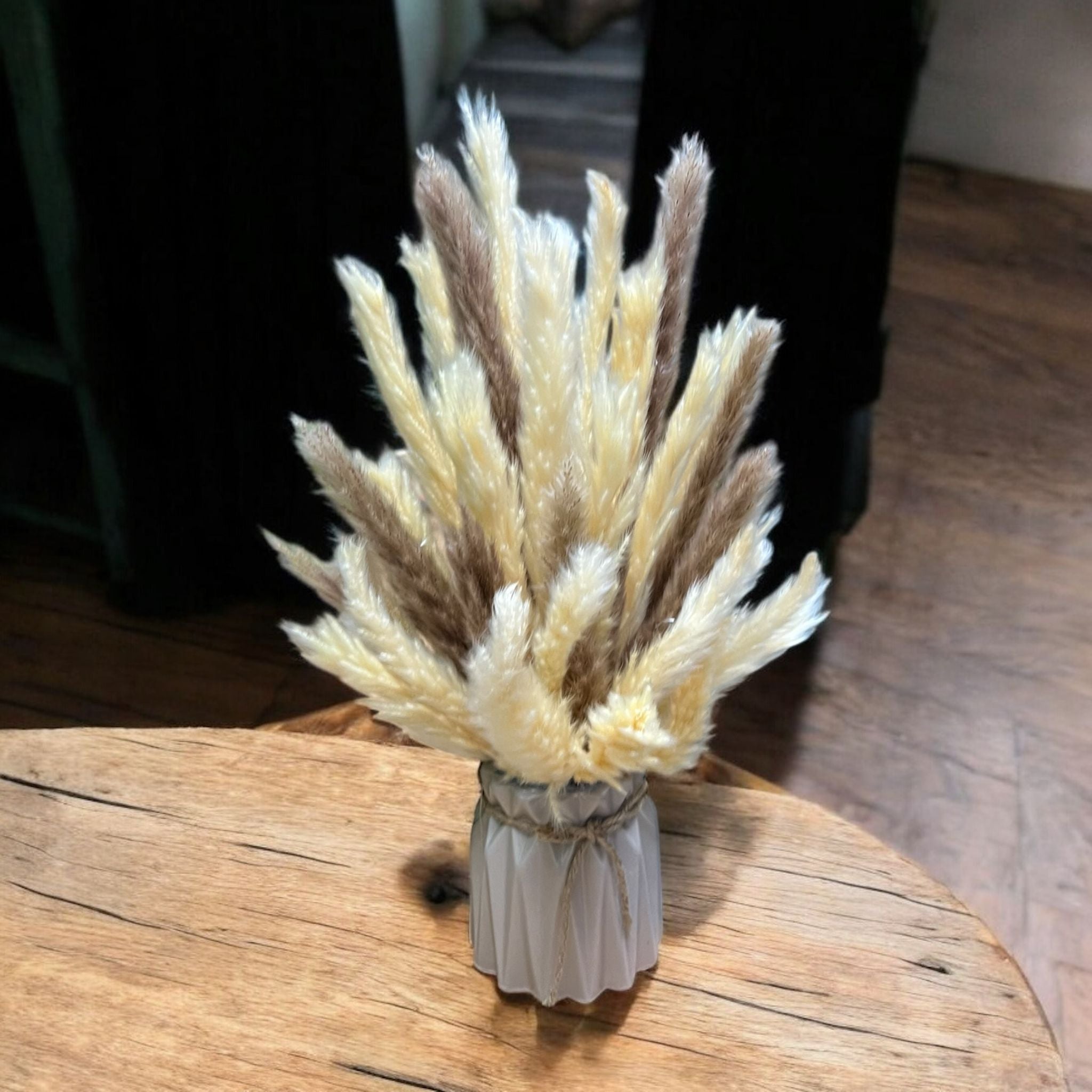 Pampas & Dried Floral Arrangement Rustic Display Decor, plants, flowers, home event decor AAA893