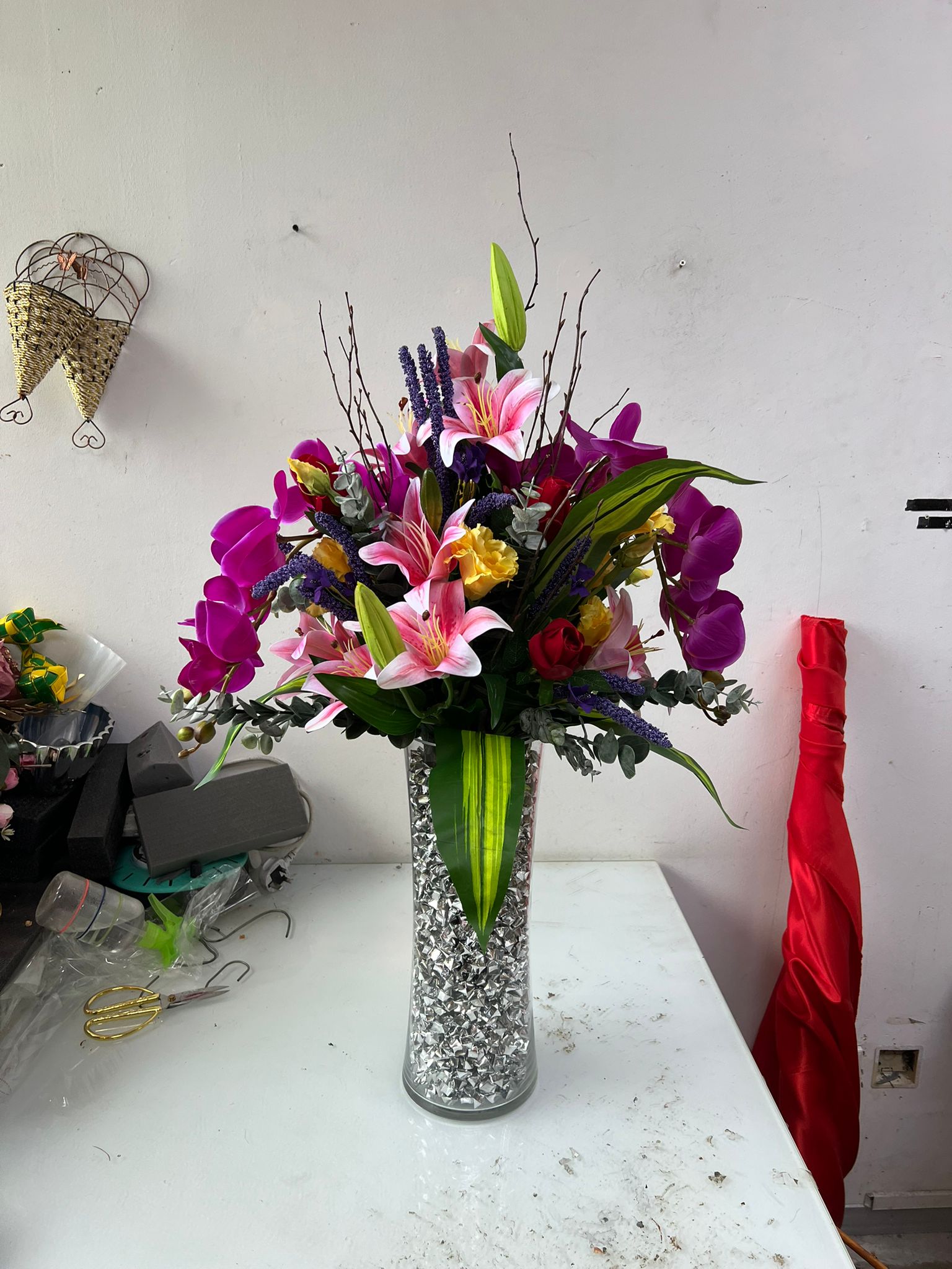 Flower arrangement, plants, Leafs, artificial, events, home decor, AAA896