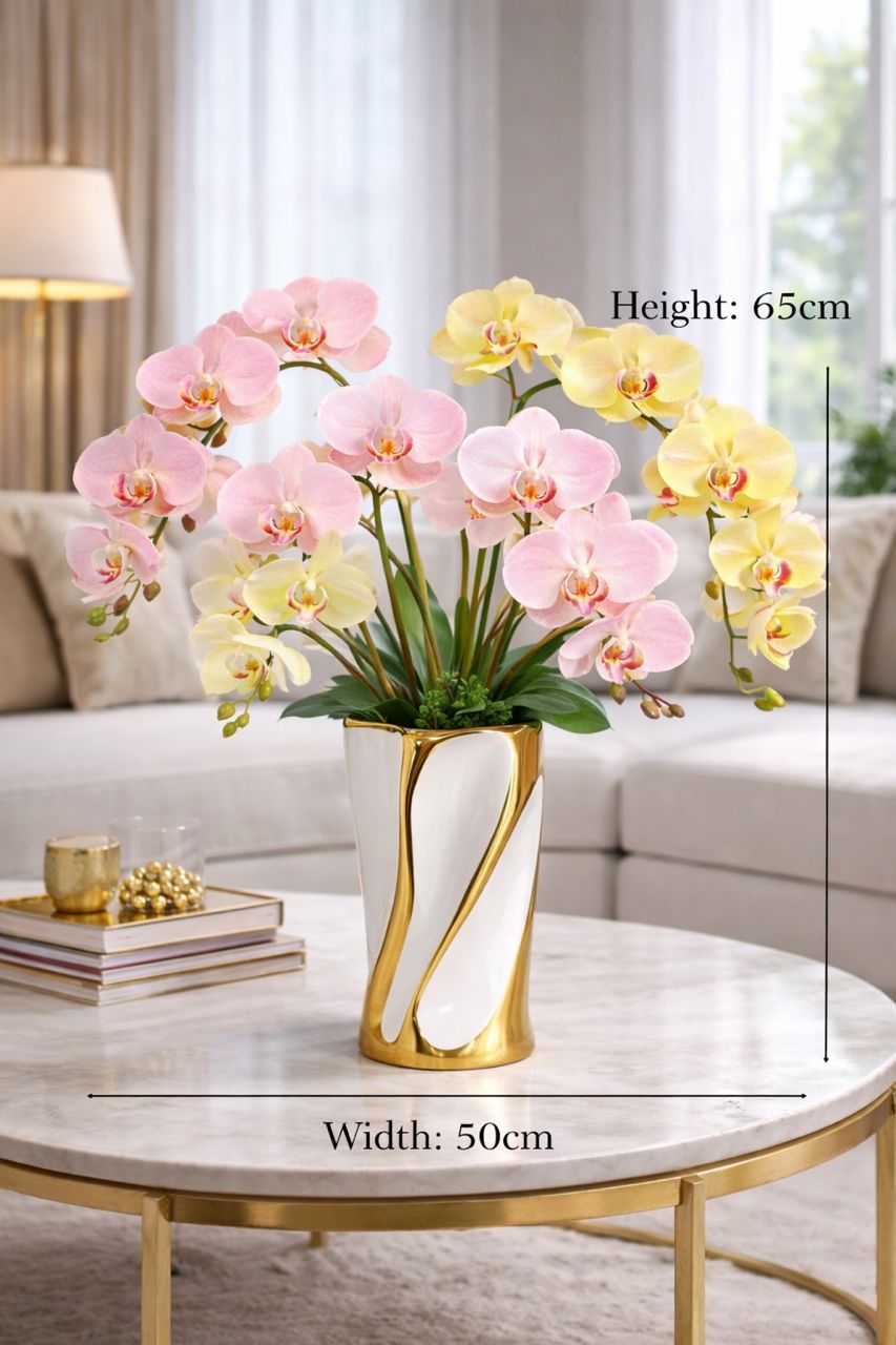 Sweet Theme Orchid Flower Artificial Arrangement AAA953
