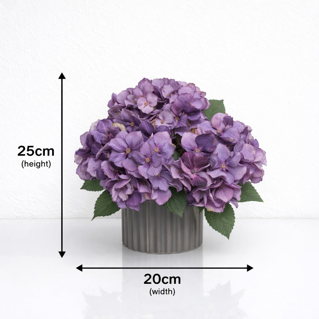25cm Elegant Hydrangeas Artificial Flower Arrangement AAA956