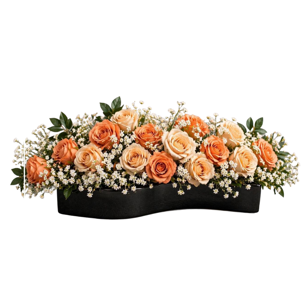 30cm Elegant Rose Arrangement Artificial