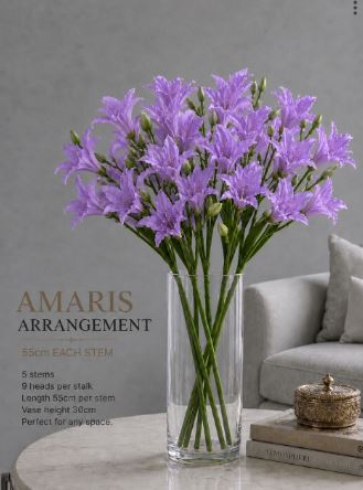 Elegant Amaris Arrangement with realistic floral detailing, home decor, garden, events