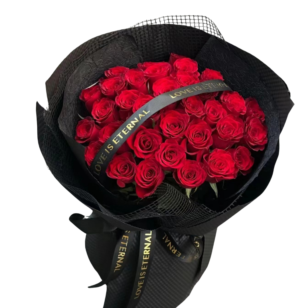 Crimson Kiss - Fresh Flower Arrangement AFT188