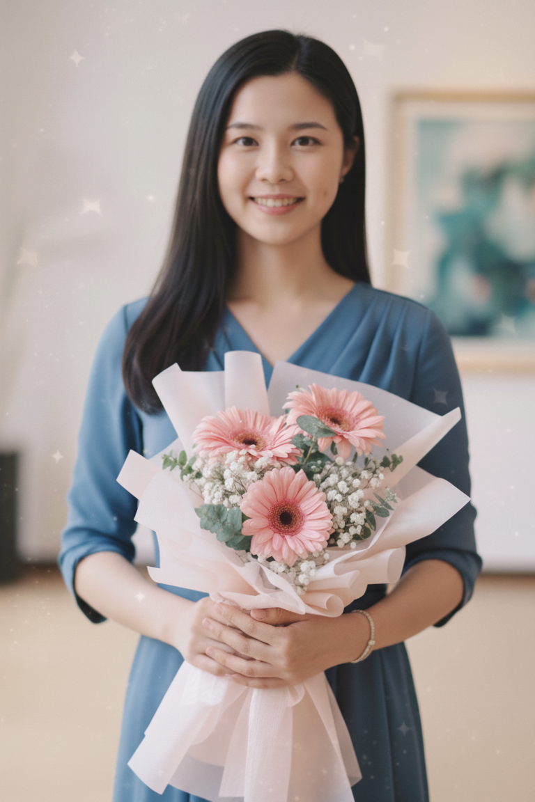 Pink Serenity - Fresh Flower Arrangement AFT216