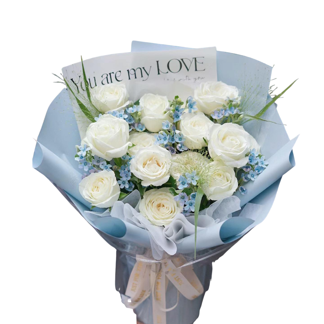 Snowy Embrace - Fresh Flower Arrangement AFT224