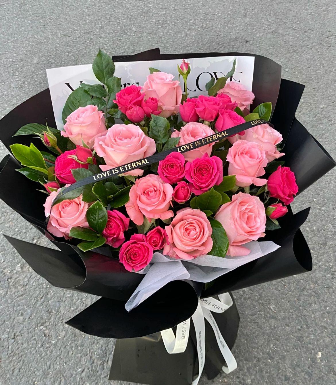 Blush Whispers - Fresh Flower Arrangement AFT237