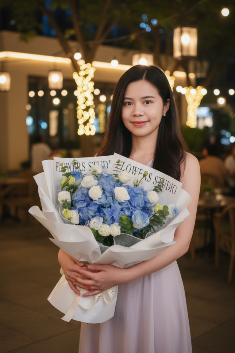 Frost Bloom - Fresh Flower Arrangement AFT239