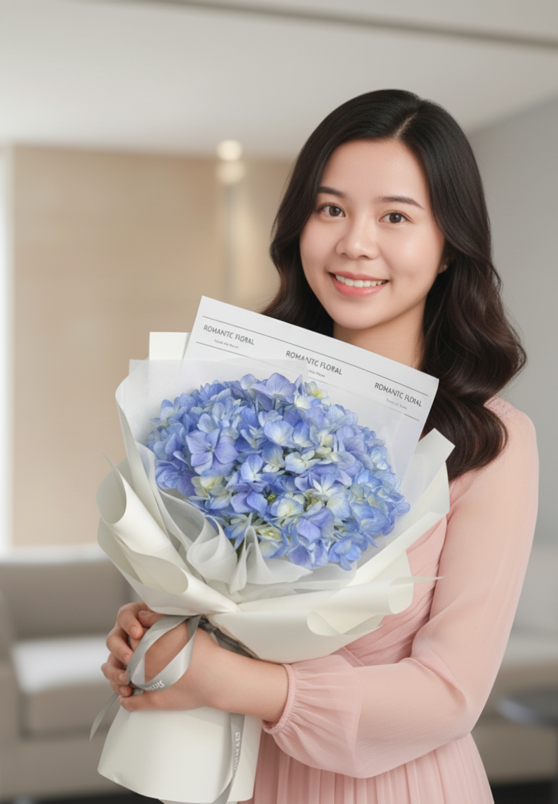 Ocean Whisper - Fresh Flower Arrangement AFT247