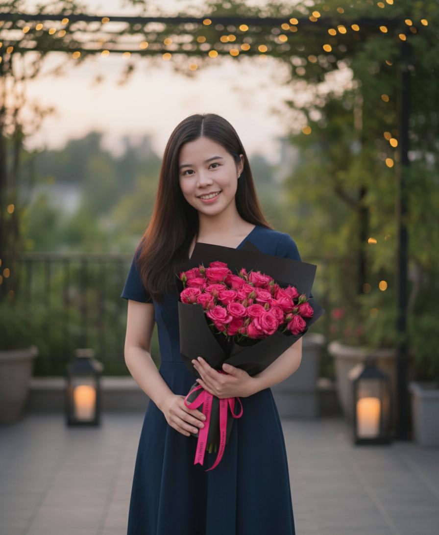 Tranquil Heart - Fresh Flower Arrangement AFT258
