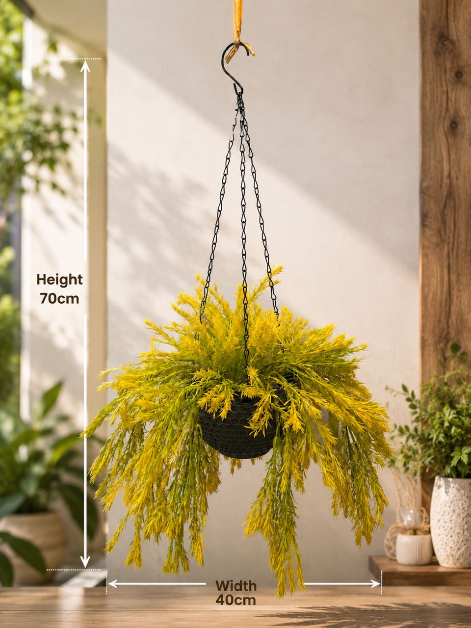 Artificial Hanging Fern Plant 70cm Aplant1331-1