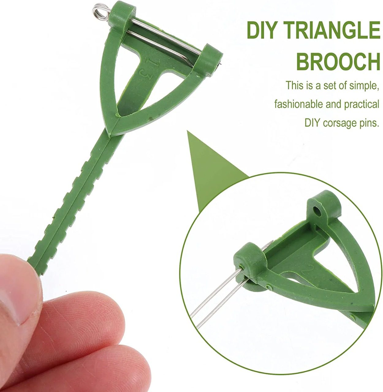 Corsage Plastic Safety Pins Flower Buttonhole Boutonniere Corsages Brooch Bridegroom Aacc078