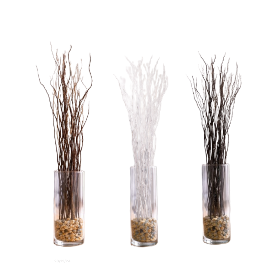 Decorative willow sticks for floral arrangements, featuring natural wood texture and slender branches, ideal for flower decor and crafts.
