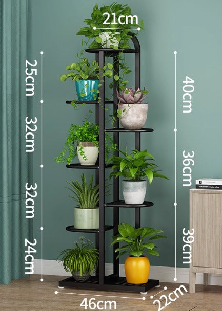 Flower Stand Metal Rack (8 pots) 131cm. Tall Aacc166 - Alton Flowers