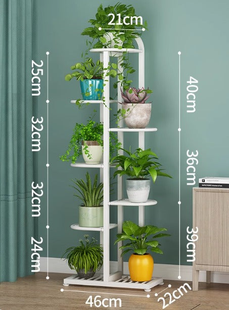 Flower Stand Metal Rack (8 pots) 131cm. Tall Aacc166 - Alton Flowers