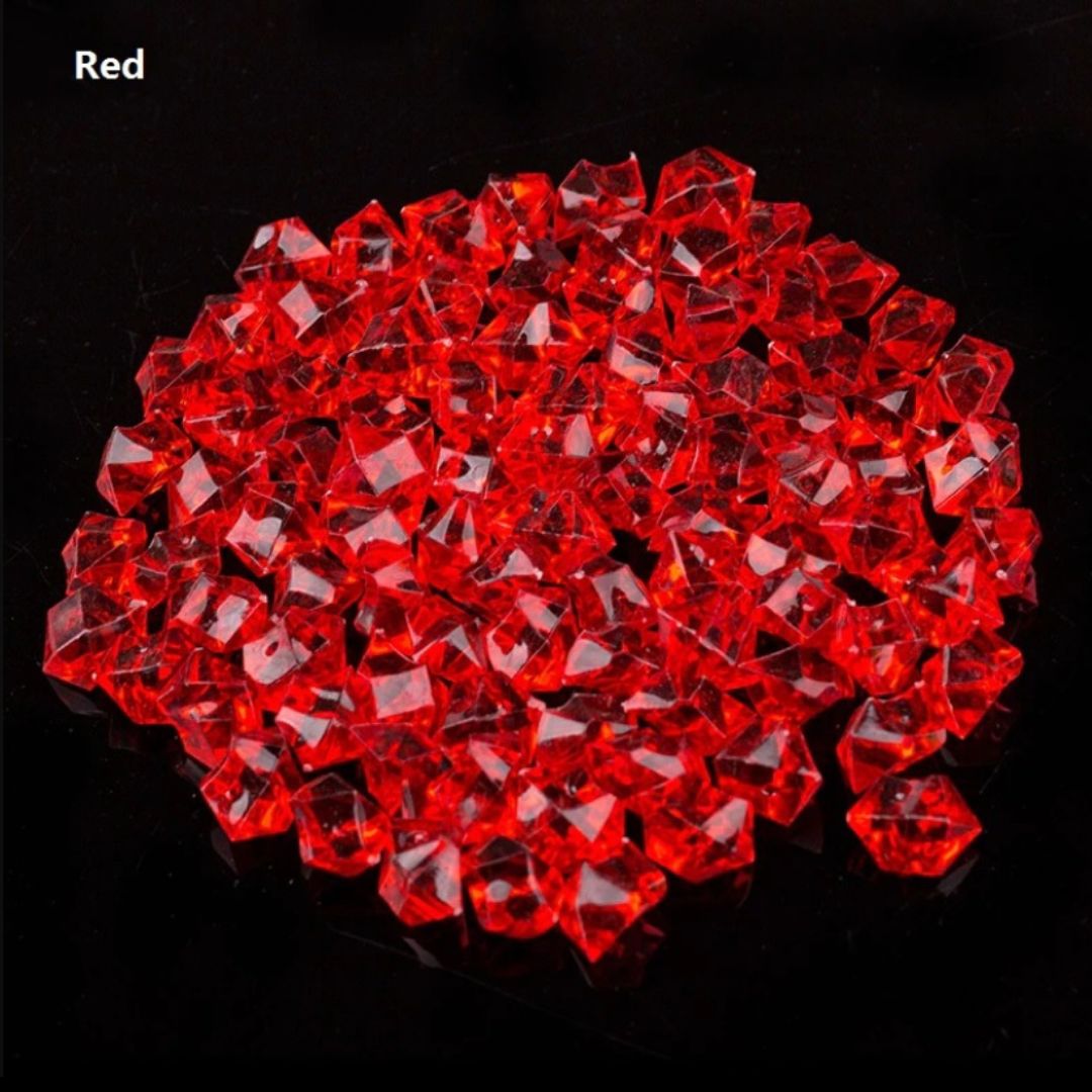 Crystal Plastic Pebbles plant pot gardening, aquarium, home decor Aacc179