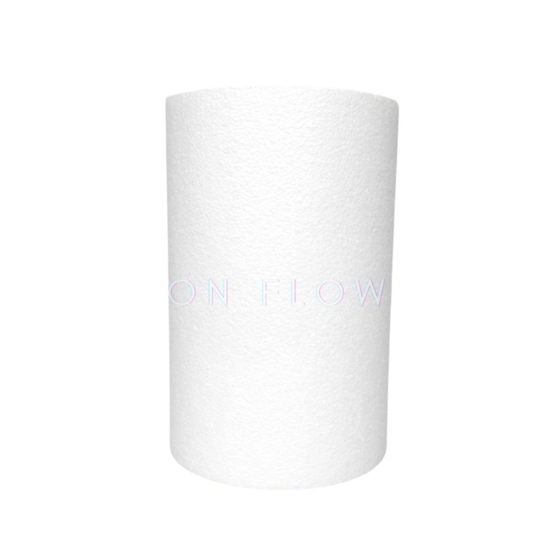 15cm round Styrofoam cylinder by Alton Flowers for bunga manggar and wedding craft arrangements.
