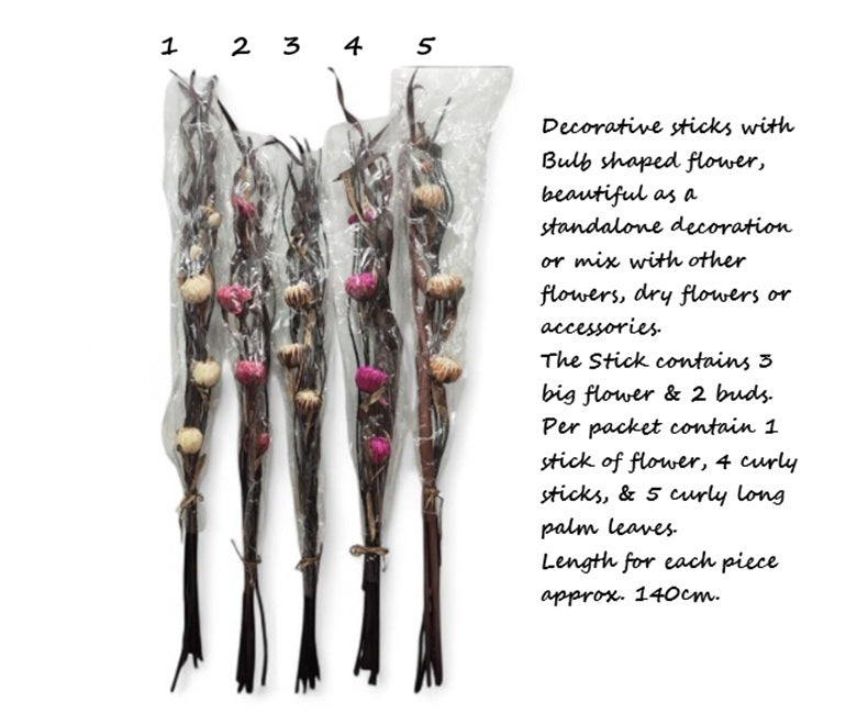 Alton Flowers decorative sticks for floral arrangements and home décor, featuring natural coffee-colored accents in a stylish display.