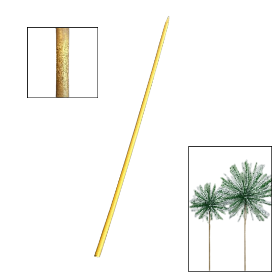 Wooden Pole painted with High Quality Gold Paint for Bunga Mangar, natural, wedding, accessories, events Aacc293-3-WMP x2pcs