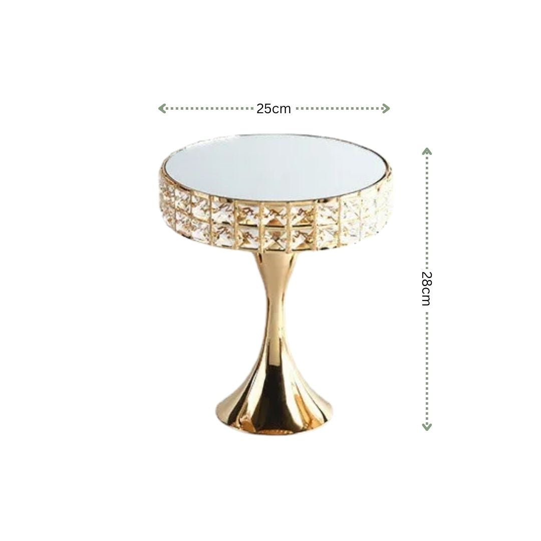 Luxury Gold Metal Mirror Tray | Elegant Display Tray for Home & Events