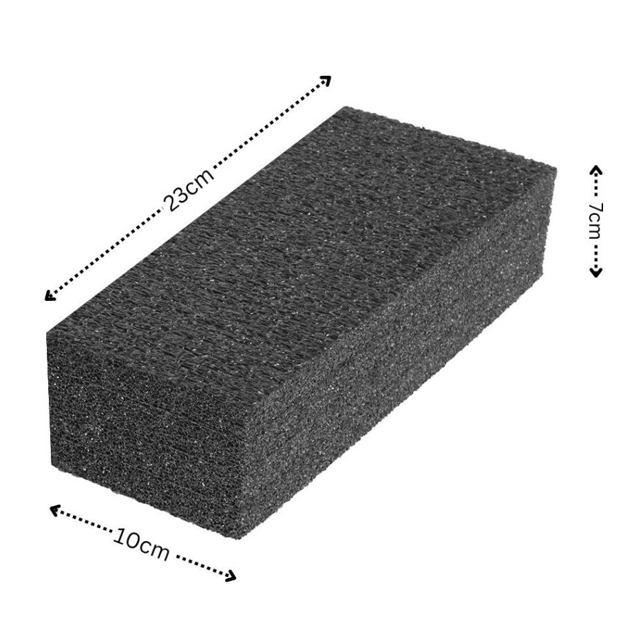 Black EPE Floral Foam Block 23x10x7cm for Artificial Flower Arrangement