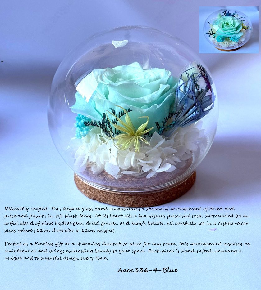 Dried Flowers Arrangement in Glass, weddings, events, home decor Aacc336