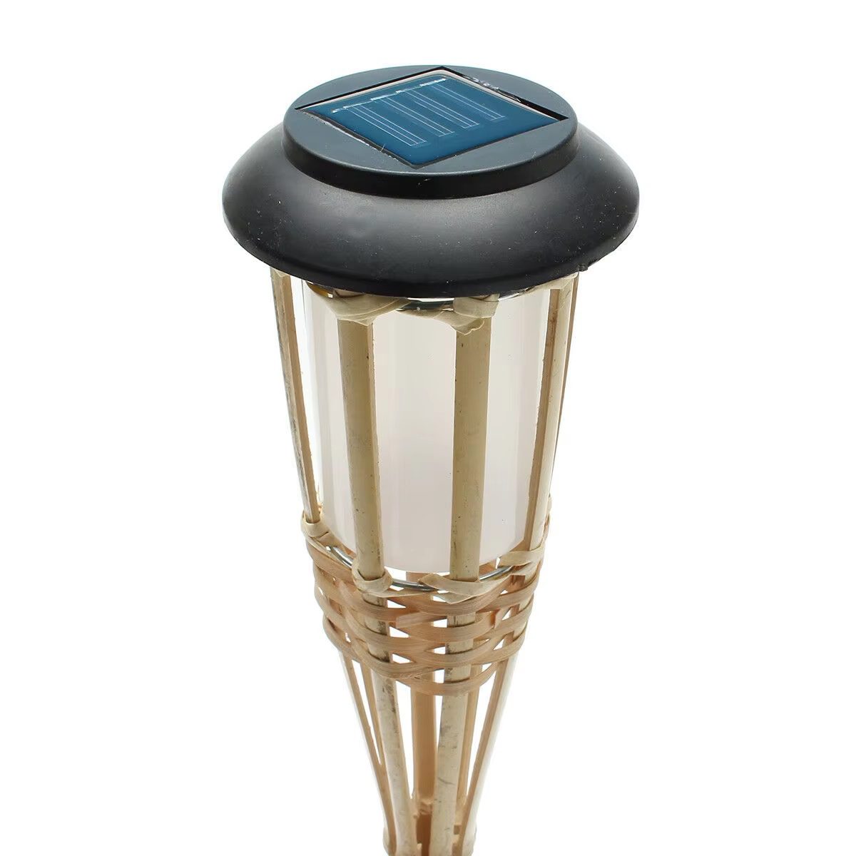 Solar Bamboo Tiki Torch Lights – 90cm & 120cm LED Flickering Flame Aacc347