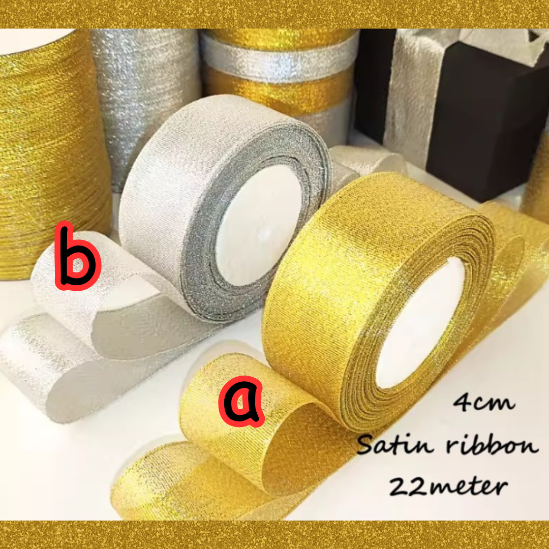 Ribbons Satin Gold, Lace Aacc348