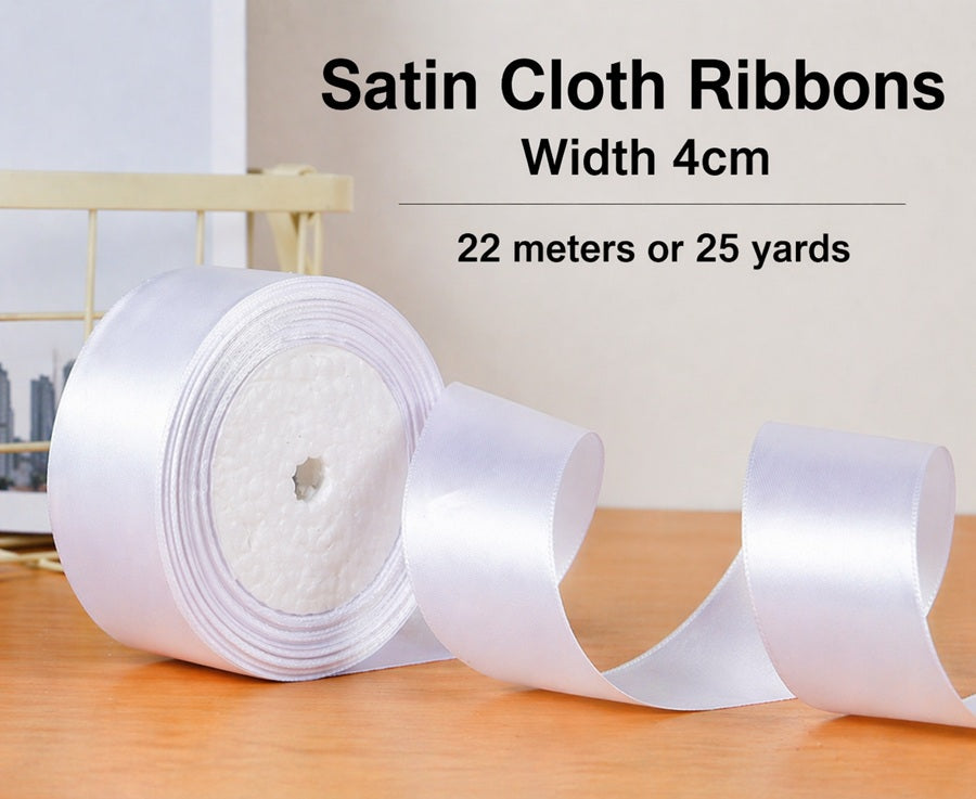 Ribbons Satin White, Lace Aacc349