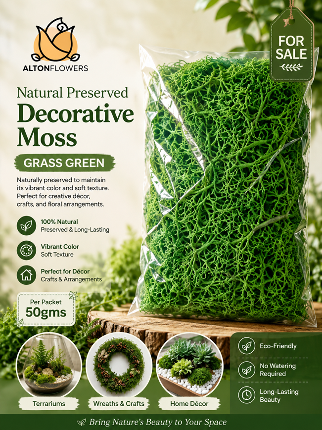 Moss Natural, decoration, home decor, events
