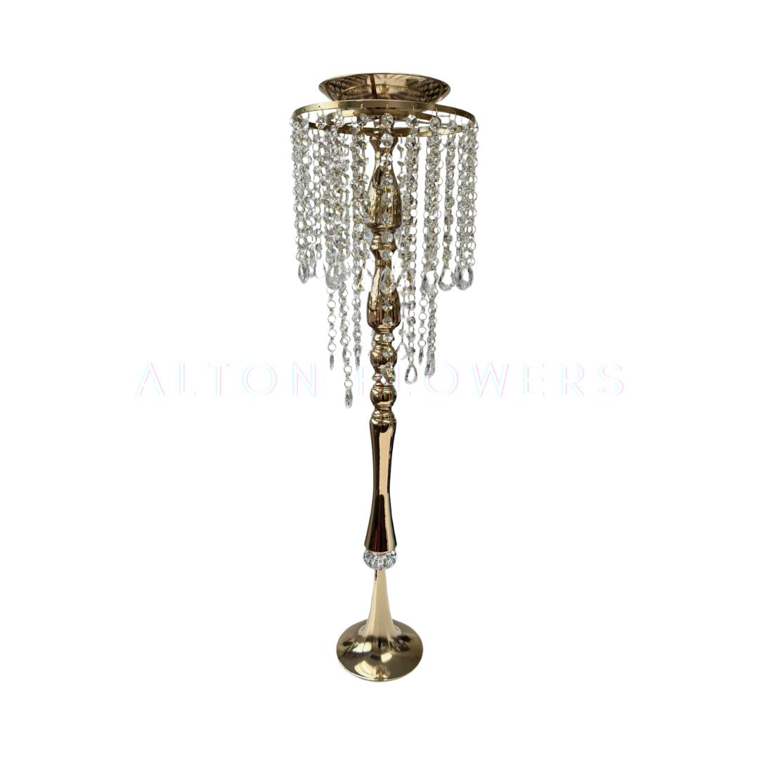 Gold Crystal Stand – 64cm & 80cm Wedding Table Centerpieces Aacc356