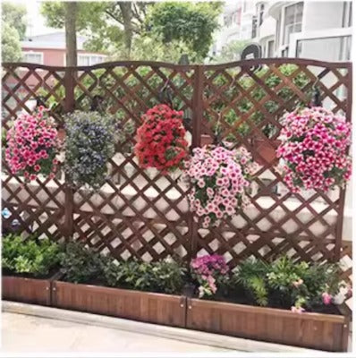 150cm Wooden Garden Trellis with Planter Box – Carbonized Thickened Version (Extra Large) Aacc379