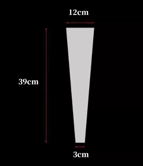 Plastic flower sleeve holder from Alton Flowers N Gifts, showing a clear, 12cm sleeve designed to protect and support floral arrangements.