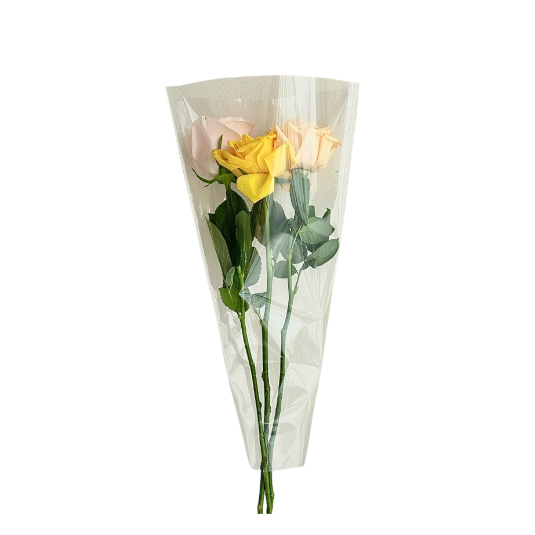 Plastic Sleeve holder for flowers. Aacc384