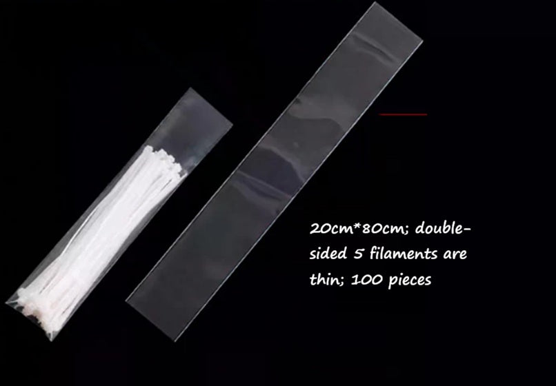 Plastic flower sleeve holder by Alton Flowers N Gifts, designed to protect and support flower arrangements.