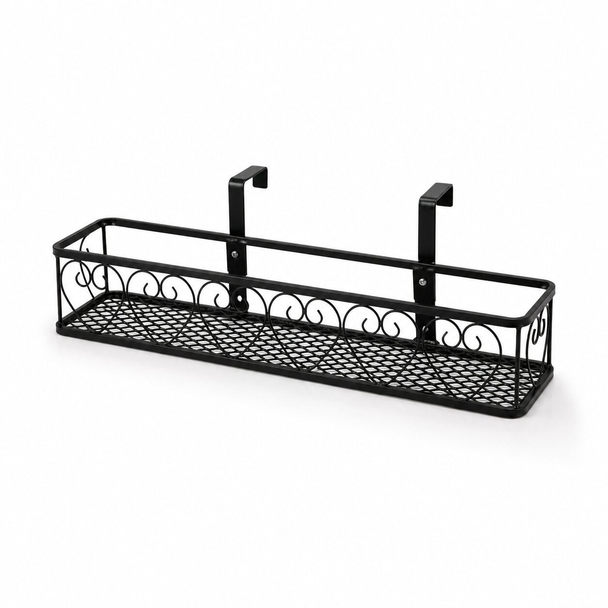 12cm Height Balcony Railing Planter Shelf for Plants Flowers Pot Aacc398