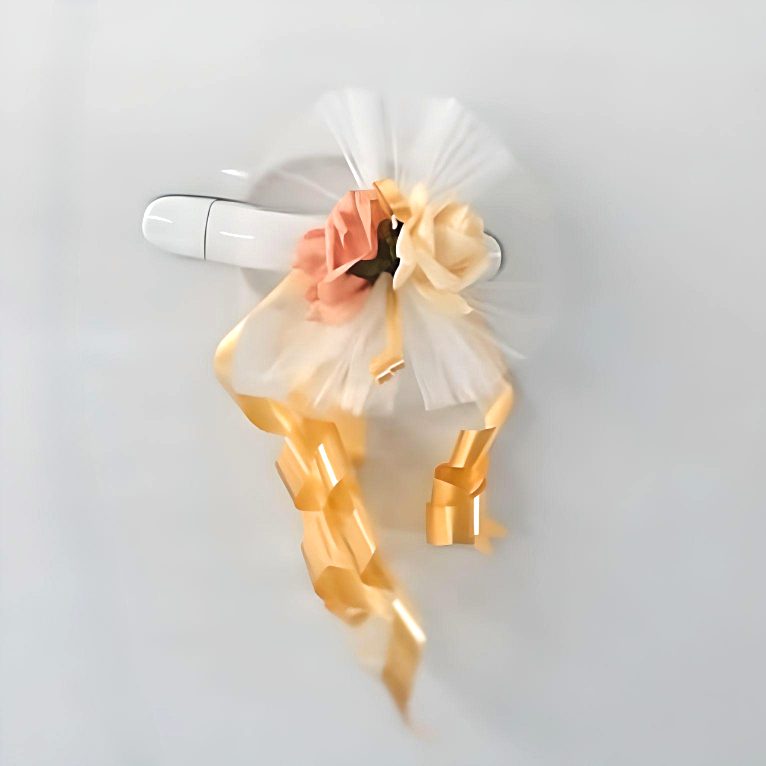 Wedding Car hand crafted Decorations Door Handle Flowers Ribbon Flowers Floral Silk Artificial Bouquet Acar001