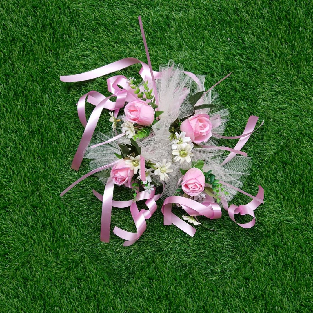 Wedding Car hand crafted Decorations Door Handle Flowers Ribbon Flowers Floral Silk Artificial Bouquet Acar001
