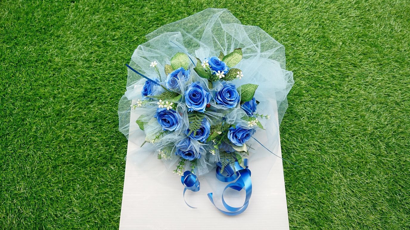 Handcrafted Bridal Wedding Car Decorations Front Bonnet Flowers Ribbon Flower Floral Silk Artificial Bouquet Centerpiece